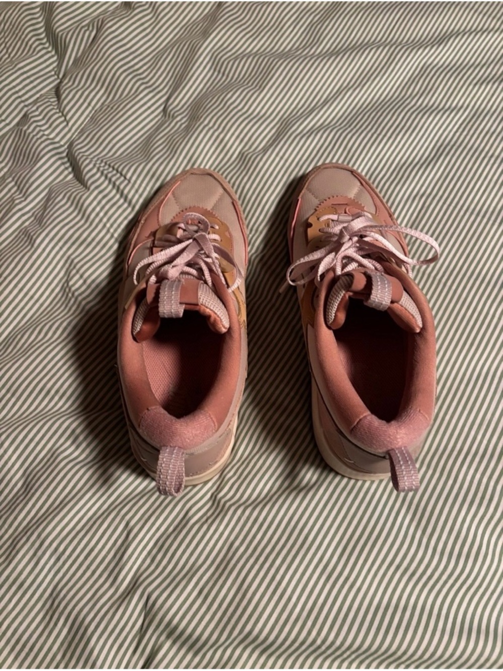 Nike women’s' Pink Athletic Sneakers with Light Tan Accents
